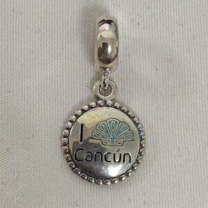 Pandora I Love Cancun Exclusive  Charm, S925 Silver Jewelry